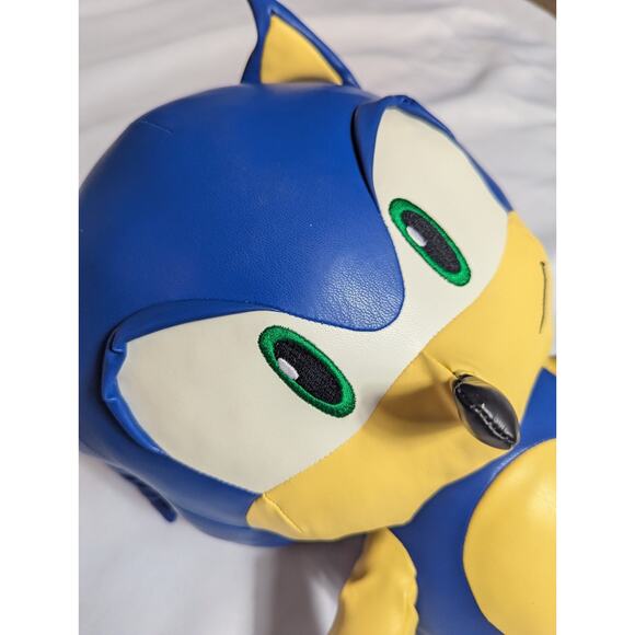 Sonic The Hedgehog Premium Pleather Plush By Kidrobot 16" NECA SEGA Blue Toy - Picture 7 of 11